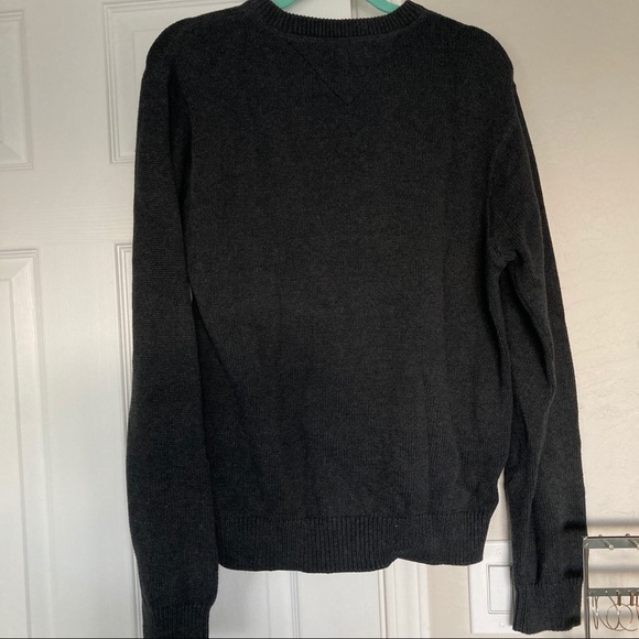 Dark Grey Tommy Hilfiger Crewneck Sweater - Picture 3 of 4